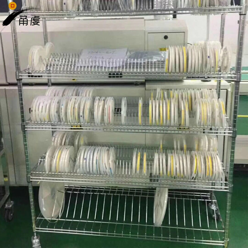 湖州電子元器件工廠防靜電貨架 置物架 不銹鋼周轉架 寧波甬虔